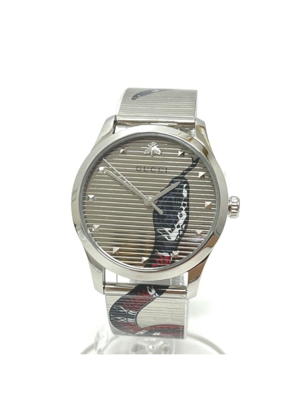 Gucci Watch Snake SS Silver